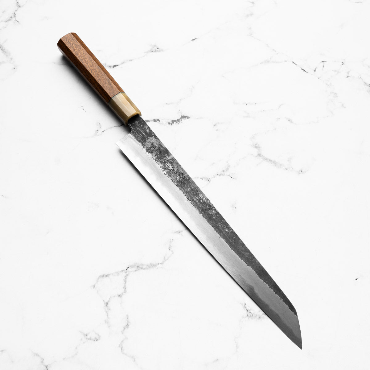 Sakai Kikumori White 2 Kurouchi Kiritsuke Sujihiki 300mm - Persimmon