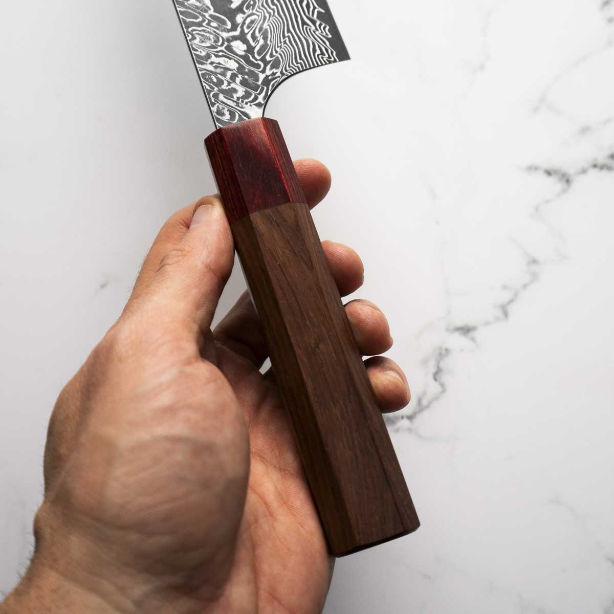 Yoshimi Kato SG2 Damascus Bunka 165mm