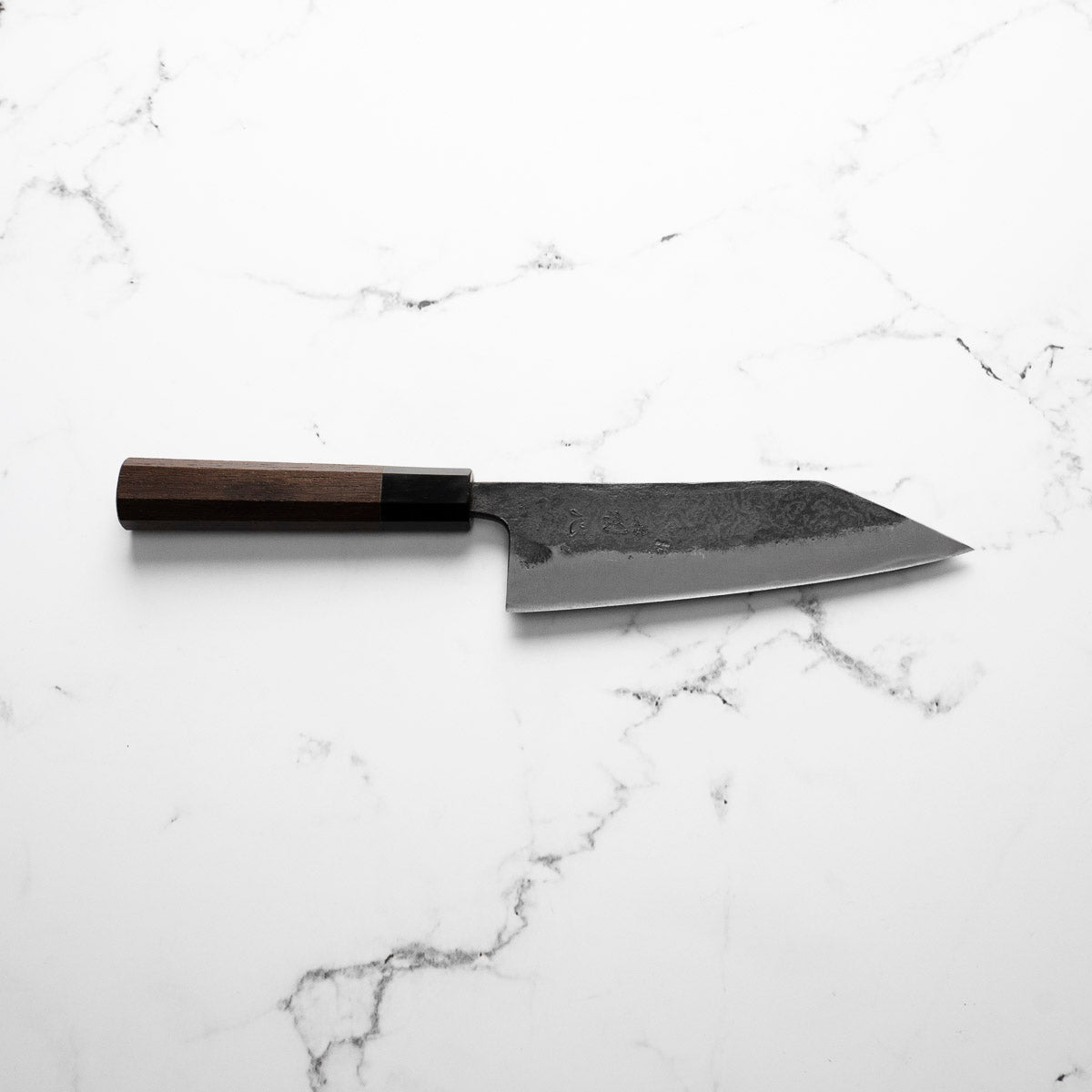 Hatsukokoro Kurokaze Blue 2 Kurouchi Double Bevel Kiritsuke Deba 165mm