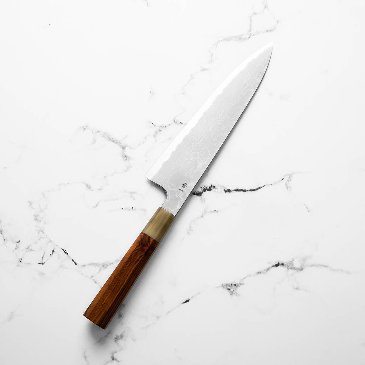 Hatsukokoro Blue 1 Damascus Gyuto 210mm