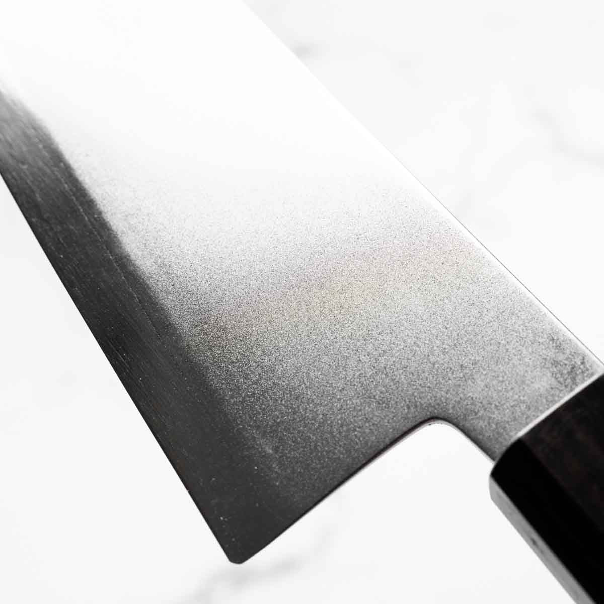 Hatsukokoro Kaijin Blue 2 Stainless Clad Kiritsuke Gyuto 210mm - Ebony