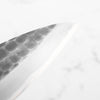 Mutsumi Hinoura Ajikataya White 2 Tsuchime Gyuto 210mm - Ebony & White Horn