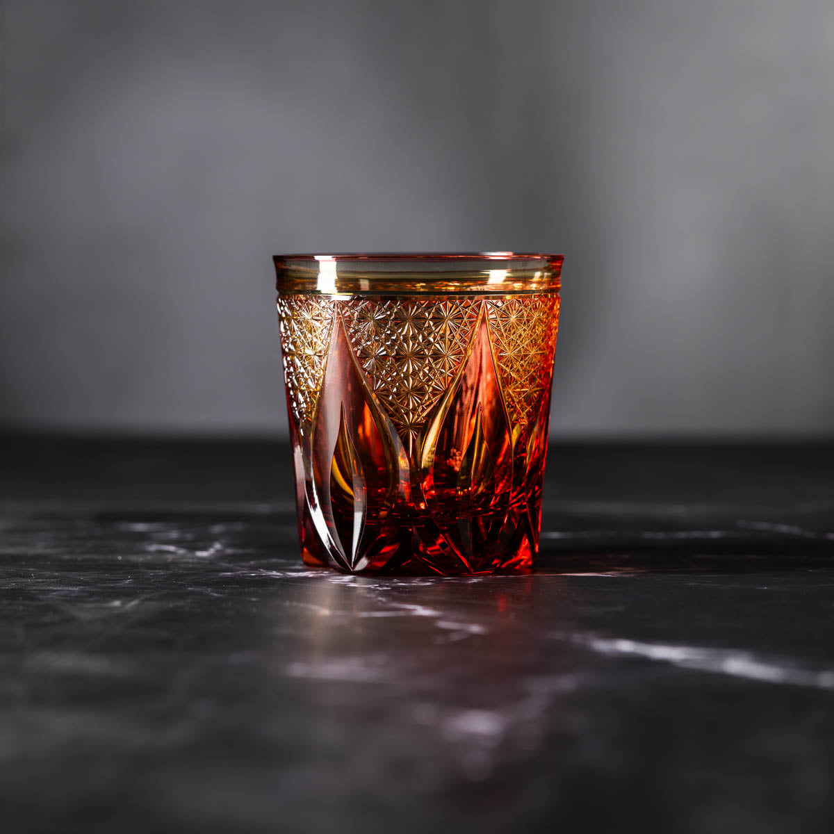 Nemoto Glass Crafts Rock Glass Shizuku Purple