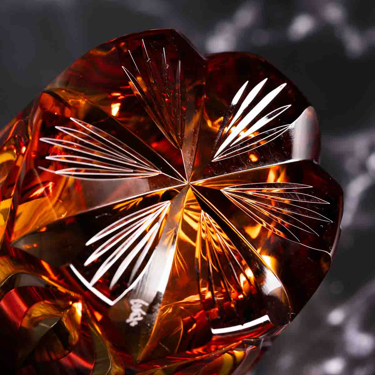 Nemoto Glass Crafts Rock Glass Shizuku Purple