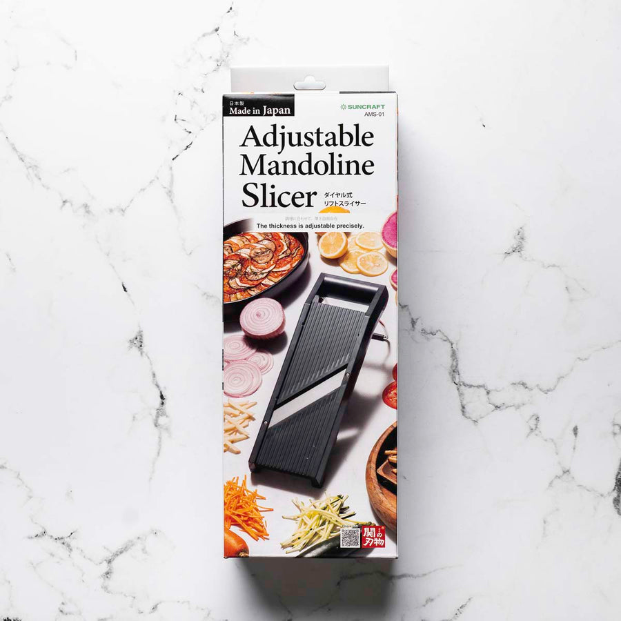 Suncraft Adjustable Mandoline Slicer - angled view