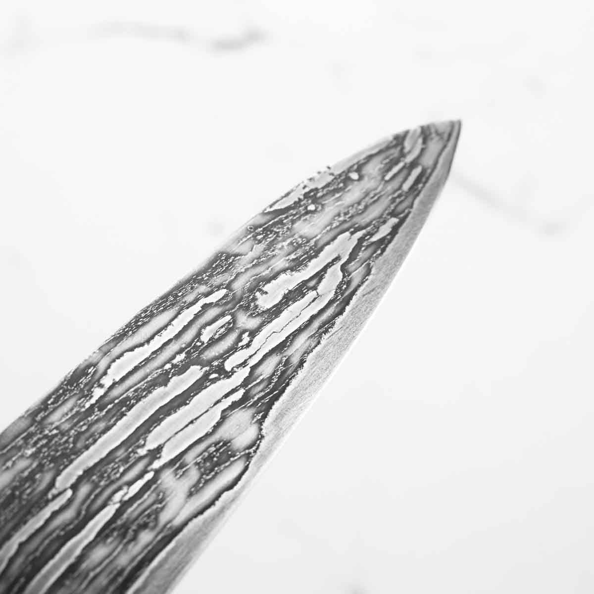 Tadafusa Blue 2 Hon-Sanmai Experimental Damascus Damascus Petty 150mm