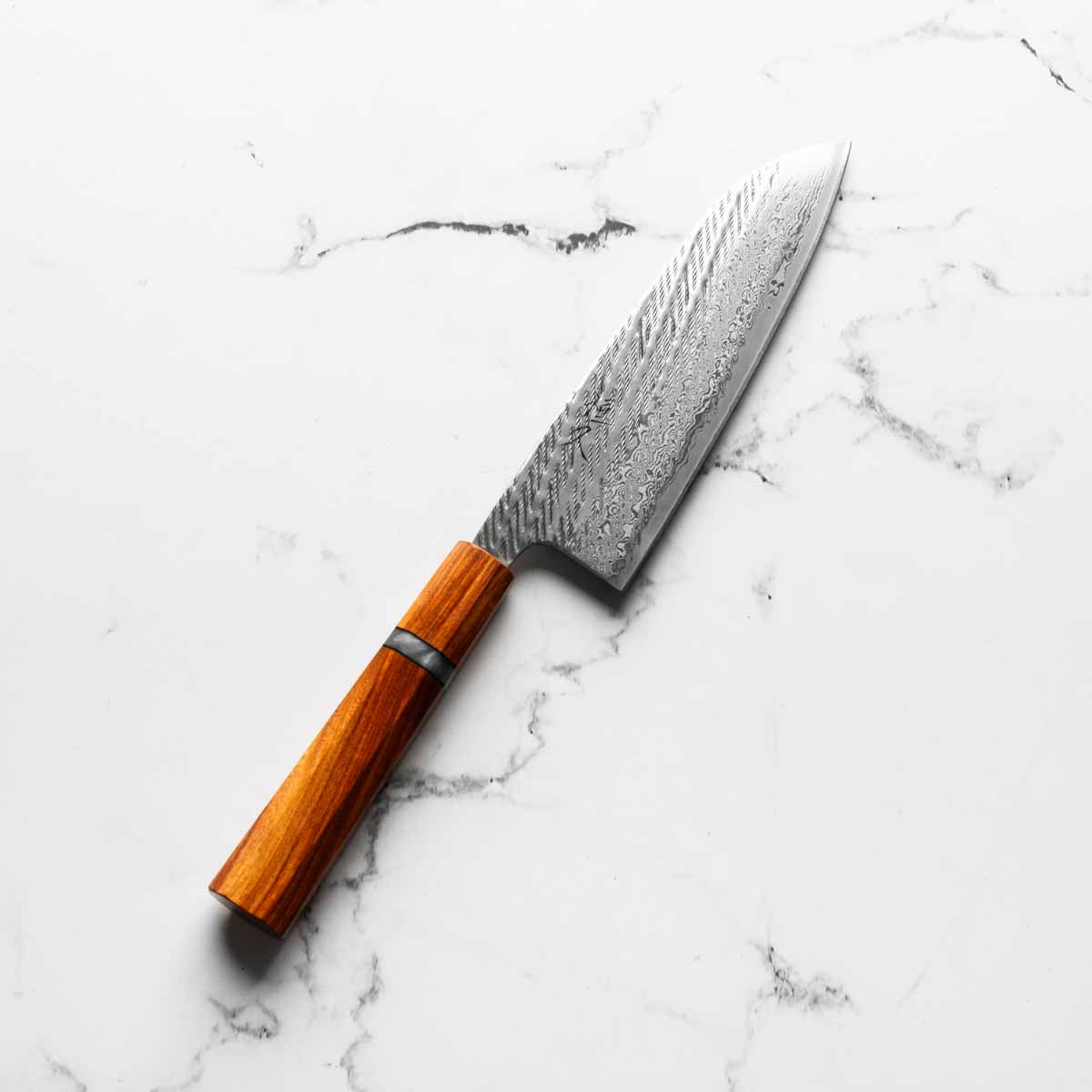 Tsunehisa Nawame Tsuchime Santoku 165mm - Sandalwood