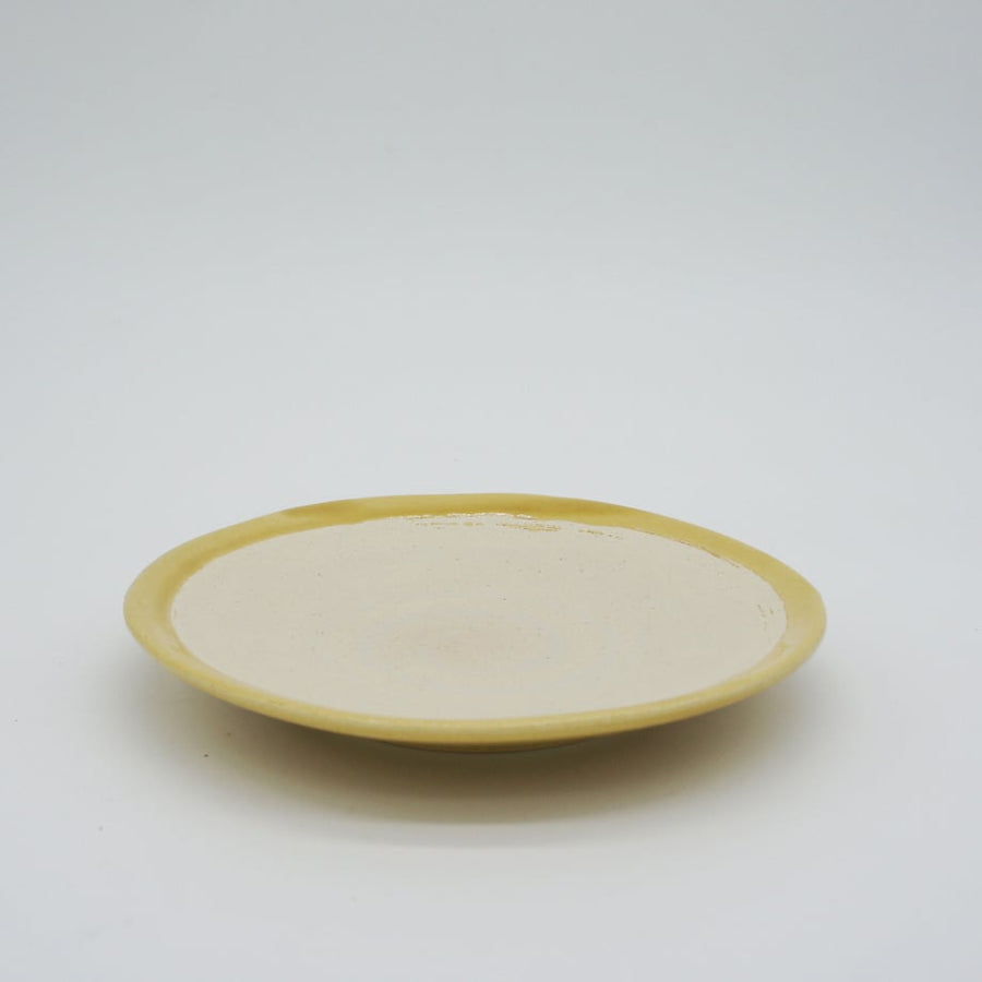 Bread & Rice Glossy Glaze Small Plate - Mont Blanc Mustard - detail view
