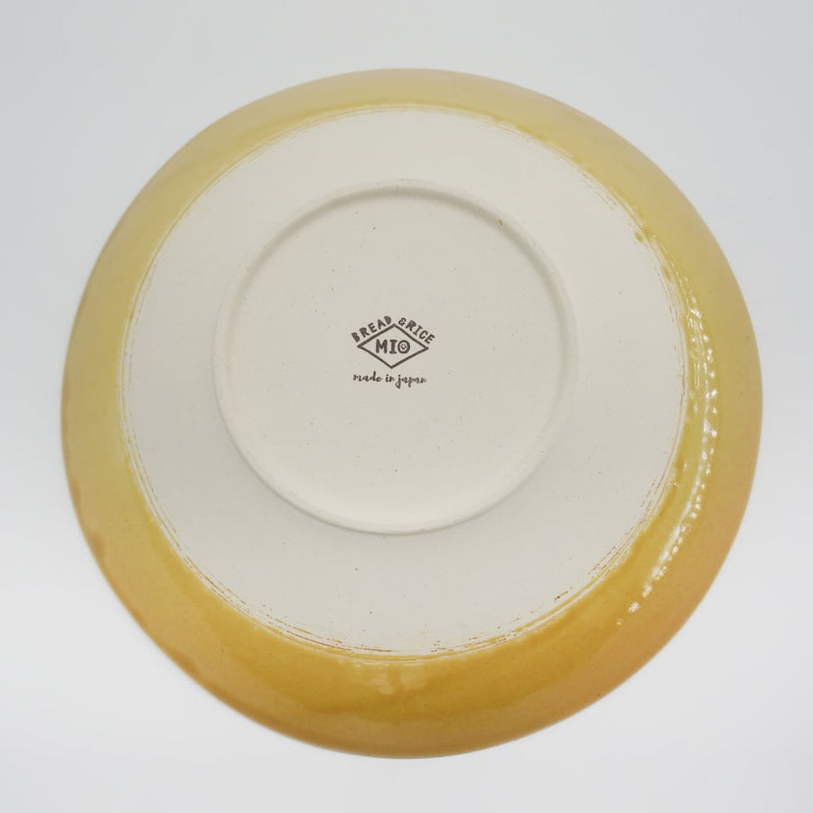 Bread & Rice Glossy Glaze Large Bowl - Mont Blanc Mustard