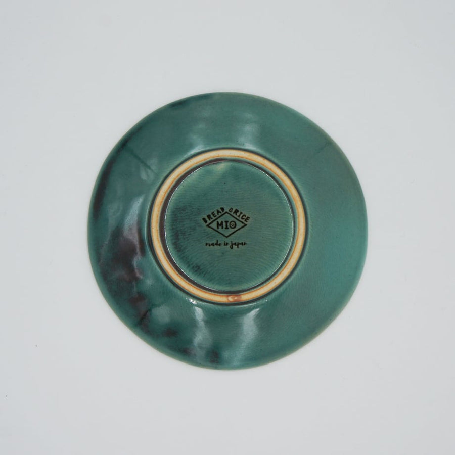 Bread & Rice Glossy Glaze Small Plate -Turkey Blue