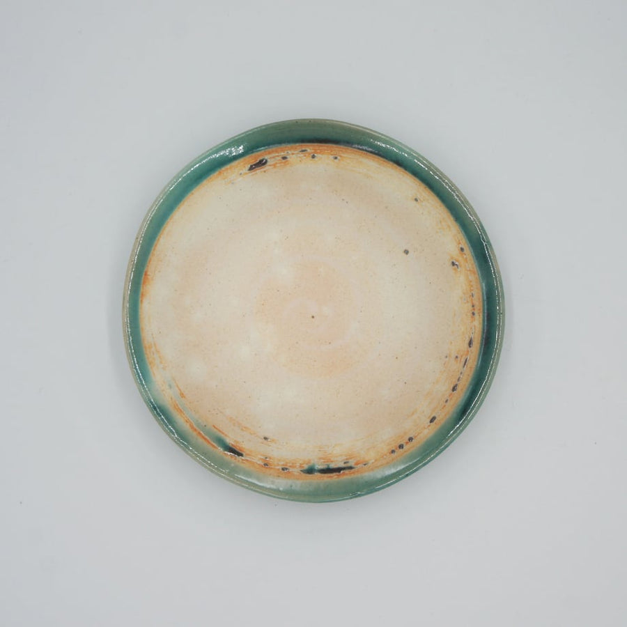 Bread & Rice Glossy Glaze Small Plate -Turkey Blue