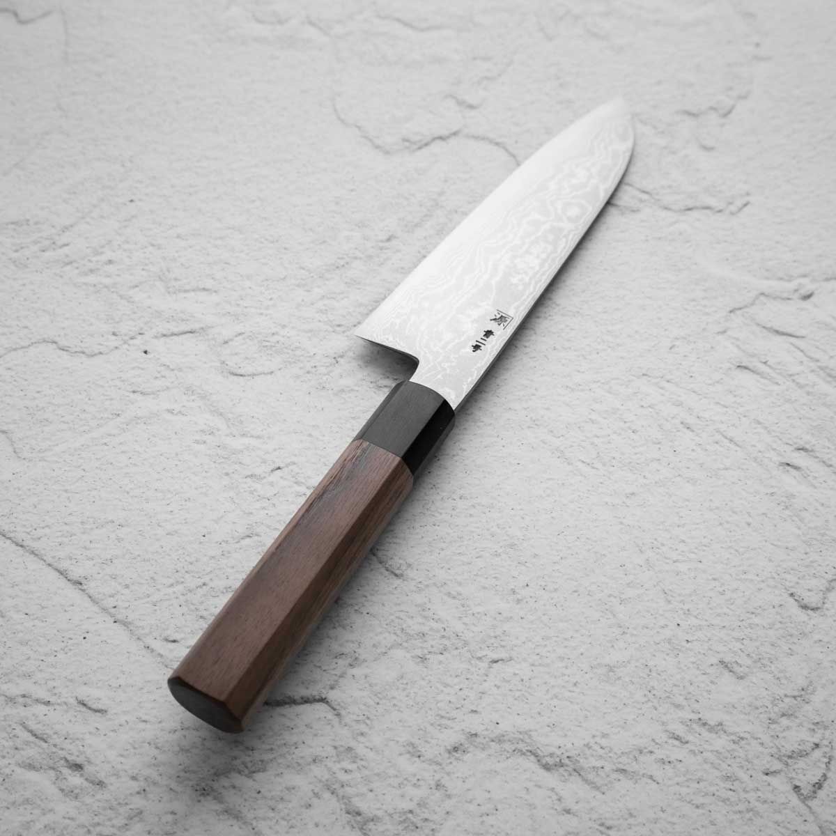 Shigeki Tanaka Blue 2 Damascus Santoku 165mm