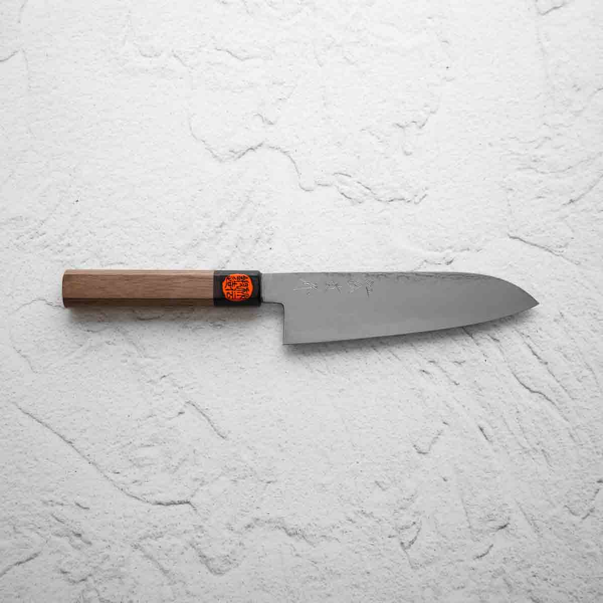 Shigeki Tanaka Blue 2 Damascus Santoku 165mm