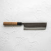 Shiro Kamo Blue Super SS Clad Kurouchi Nakiri 165mm